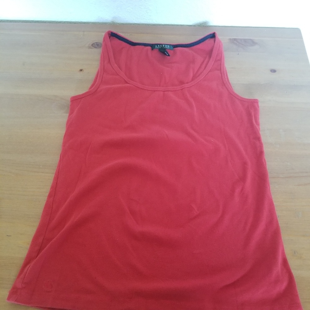 Ralph Lauren Women's Red Tank top